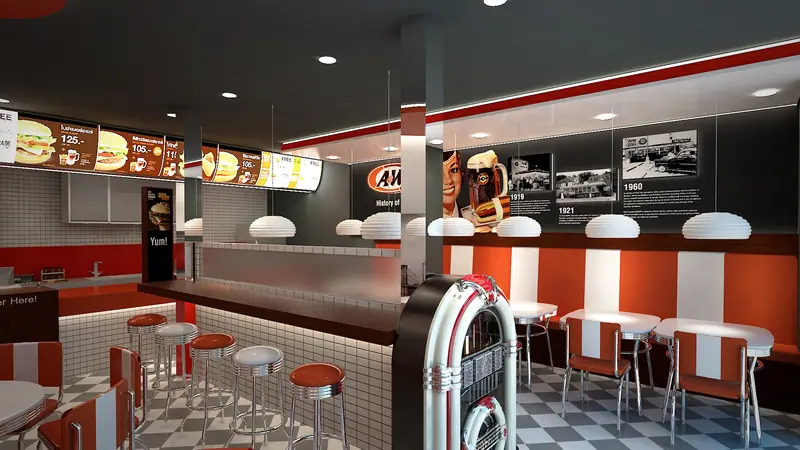 A&W Siam Siam, Bangkok, Thailand — ภาพที่ 3 ผลงานตกแต่งภายในโดย MAKE IT POP