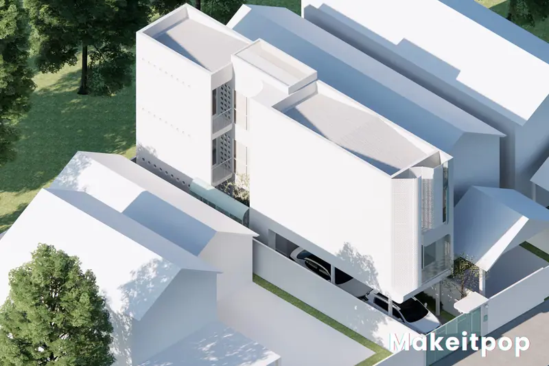 Bang Khen House Bang Khen, Thailand — ภาพที่ 4 ผลงานสถาปัตยกรรมโดย MAKE IT POP