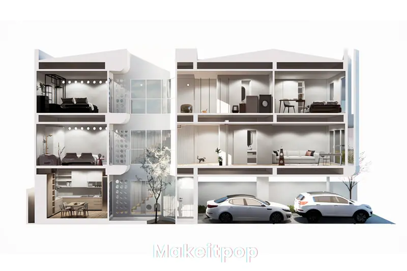 Bang Khen House Bang Khen, Thailand — ภาพที่ 10 ผลงานสถาปัตยกรรมโดย MAKE IT POP