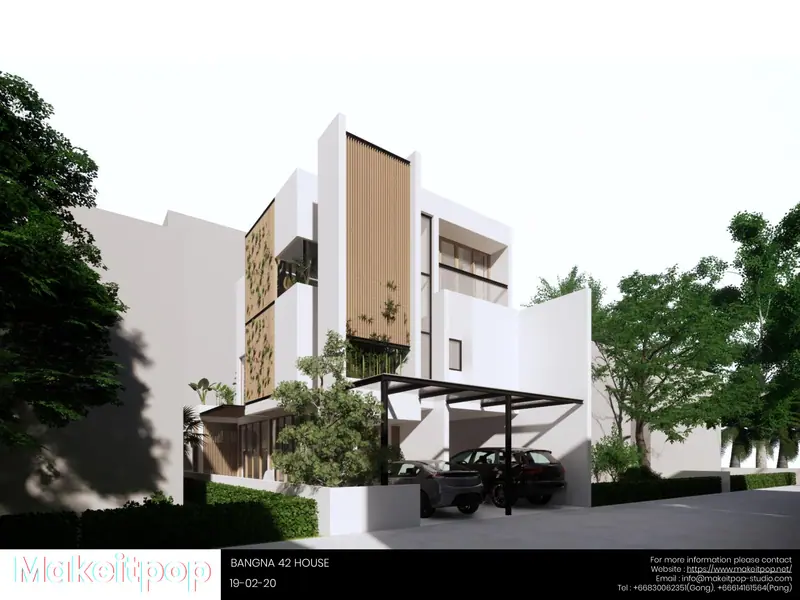 Bangna 42 House — ผลงานออกแบบโดย MAKE IT POP