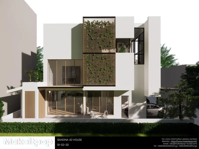 Bangna 42 House, Bangkok, Thailand: photo 3, architecture by MAKE IT POP