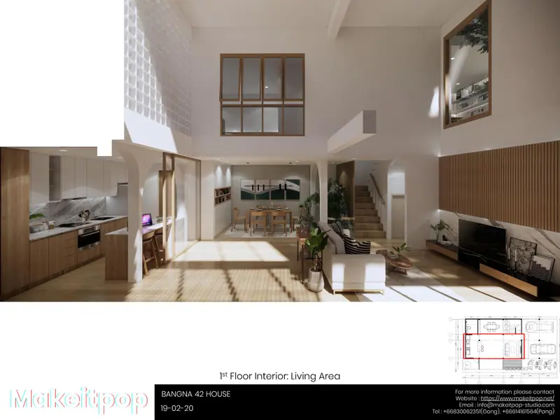 Bangna 42 House, Bangkok, Thailand: photo 4, architecture by MAKE IT POP