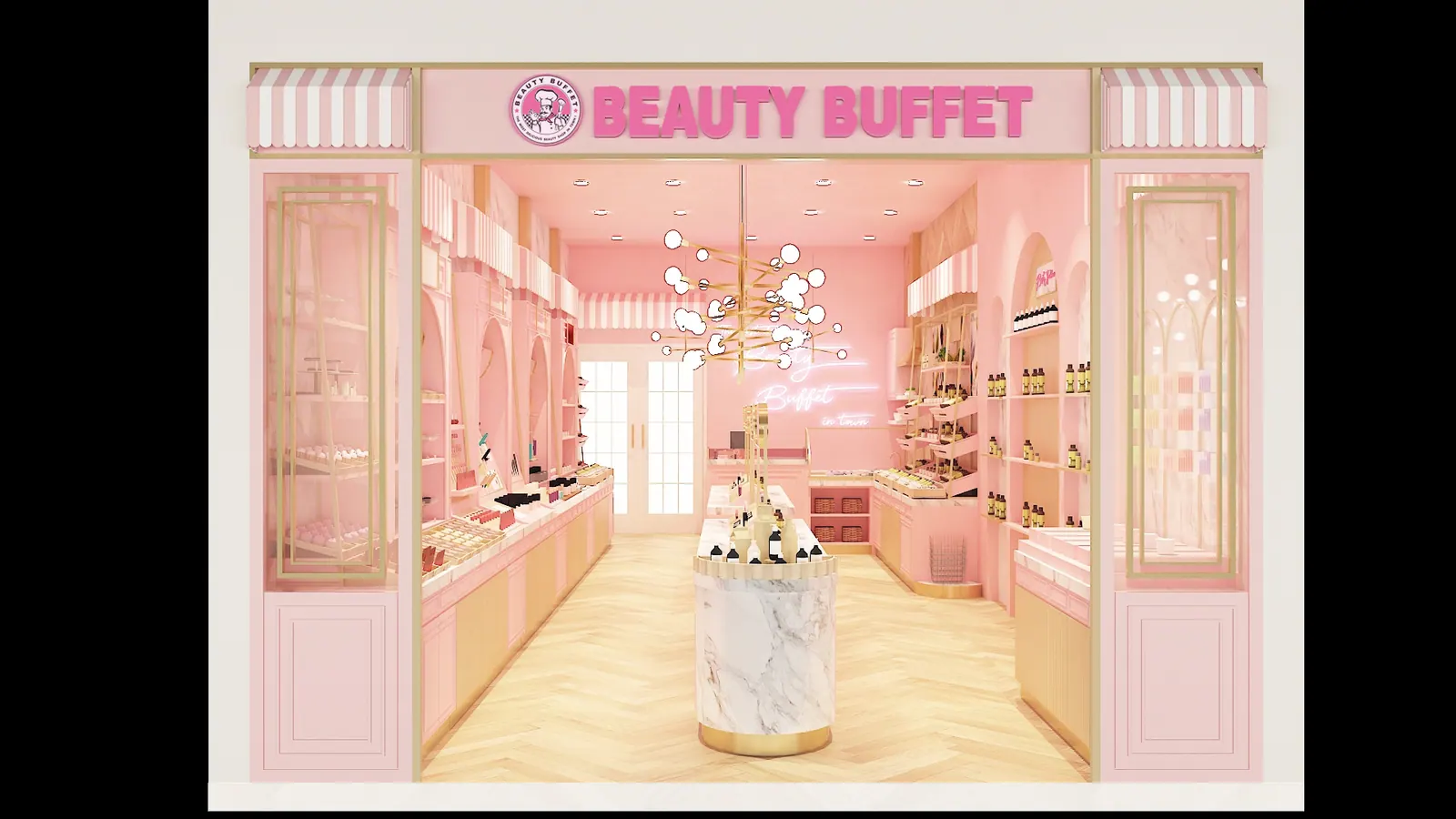 Beauty Buffet(Prototype) Samutprakarn, Thailand — ภาพที่ 1 ผลงานตกแต่งภายในโดย MAKE IT POP