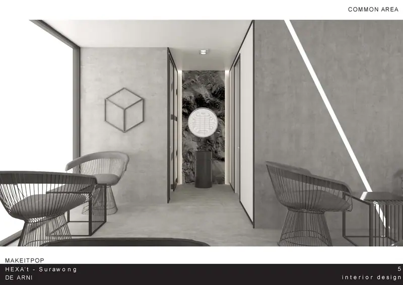 Hexa’T Hostel Surawong, Bangkok, Thailand — ภาพที่ 6 ผลงานตกแต่งภายในโดย MAKE IT POP