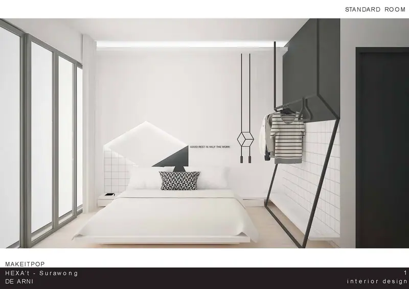 Hexa’T Hostel Surawong, Bangkok, Thailand — ภาพที่ 9 ผลงานตกแต่งภายในโดย MAKE IT POP