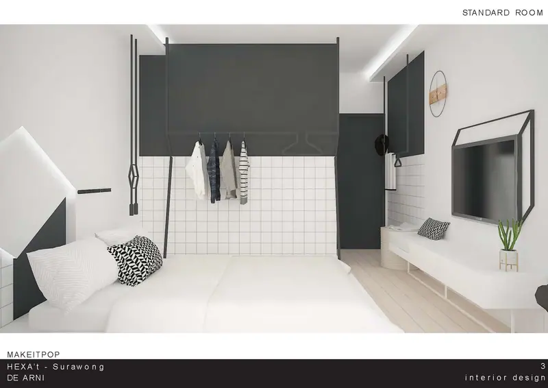 Hexa’T Hostel Surawong, Bangkok, Thailand — ภาพที่ 11 ผลงานตกแต่งภายในโดย MAKE IT POP