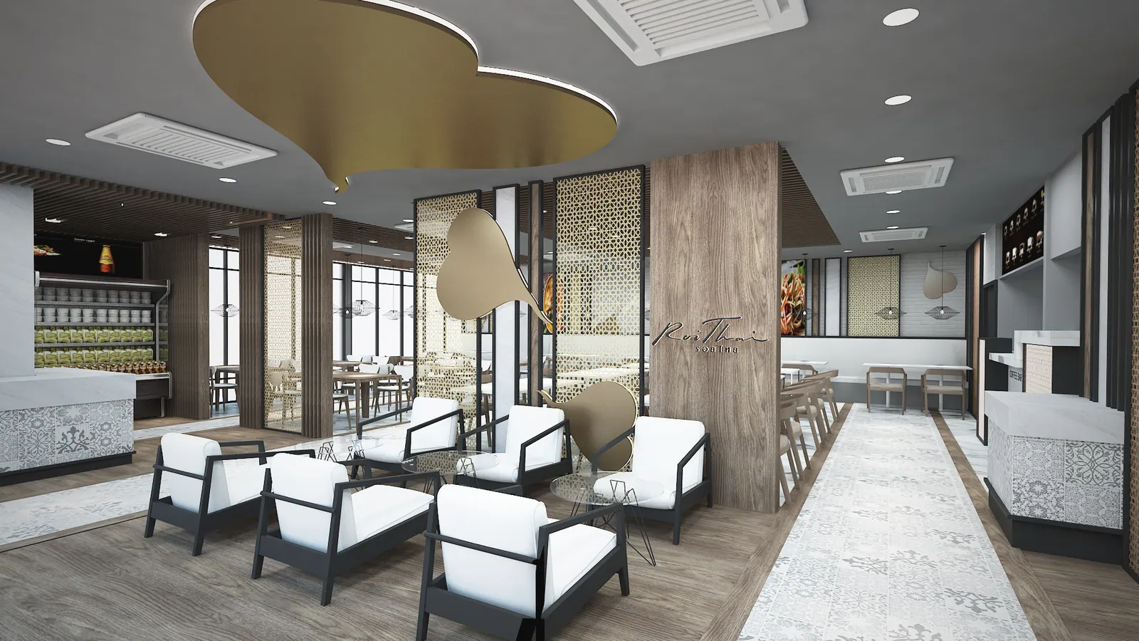 Roithai Cuisine Chula Hospital, Bangkok, Thailand — ภาพที่ 1 ผลงานตกแต่งภายในโดย MAKE IT POP